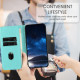 For Samsung Galaxy S23+ 5G Strong Magnetic Frosted Flip Leather Phone Case(Light Blue)