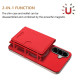 For Samsung Galaxy S24+ 5G Solid Color Horizontal Magnetic Card Bag RFID MagSafe Phone Case(Red)
