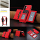 For Samsung Galaxy S24+ 5G Solid Color Horizontal Magnetic Card Bag RFID MagSafe Phone Case(Red)