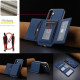 For Samsung Galaxy S24+ 5G Solid Color Horizontal Magnetic Card Bag RFID MagSafe Phone Case(Dark Blue)