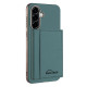For Samsung Galaxy S24+ 5G Solid Color Horizontal Magnetic Card Bag RFID MagSafe Phone Case(Green)