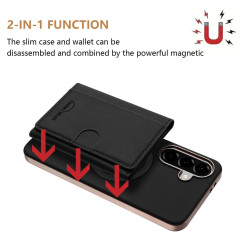 For Samsung Galaxy S24+ 5G Solid Color Horizontal Magnetic Card Bag RFID MagSafe Phone Case(Black)