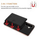 For Samsung Galaxy S24+ 5G Solid Color Horizontal Magnetic Card Bag RFID MagSafe Phone Case(Black)