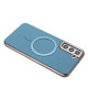 For Samsung Galaxy S24+ 5G Solid Color Plating MagSafe Full Coverage Phone Case(Baby Blue)