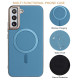 For Samsung Galaxy S24+ 5G Solid Color Plating MagSafe Full Coverage Phone Case(Baby Blue)
