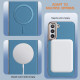 For Samsung Galaxy S24+ 5G Solid Color Plating MagSafe Full Coverage Phone Case(Baby Blue)