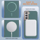 For Samsung Galaxy S24+ 5G Solid Color Plating MagSafe Full Coverage Phone Case(Green)