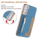 For Samsung Galaxy S23+ 5G Zipper Horizontal Magnetic Card Bag RFID MagSafe Phone Case(Baby Blue)