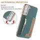 For Samsung Galaxy S23+ 5G Zipper Horizontal Magnetic Card Bag RFID MagSafe Phone Case(Green)