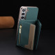 For Samsung Galaxy S23+ 5G Zipper Horizontal Magnetic Card Bag RFID MagSafe Phone Case(Green)