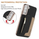 For Samsung Galaxy S23+ 5G Zipper Horizontal Magnetic Card Bag RFID MagSafe Phone Case(Black)
