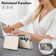 For Samsung Galaxy S24+ 5G Crossbody Dual-buckle Wallet RFID Back Leather Phone Case(White)