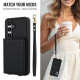 For Samsung Galaxy S24+ 5G Crossbody Dual-buckle Wallet RFID Back Leather Phone Case(Black)