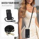 For Samsung Galaxy S24+ 5G Crossbody Dual-buckle Wallet RFID Back Leather Phone Case(Black)