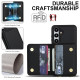 For Samsung Galaxy S24+ 5G Crossbody Dual-buckle Wallet RFID Back Leather Phone Case(Black)