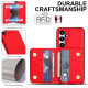 For Samsung Galaxy S24+ 5G Crossbody Dual-buckle Wallet RFID Back Leather Phone Case(Red)