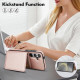 For Samsung Galaxy S24+ 5G Crossbody Dual-buckle Wallet RFID Back Leather Phone Case(Rose Gold)