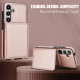 For Samsung Galaxy S24+ 5G Crossbody Dual-buckle Wallet RFID Back Leather Phone Case(Rose Gold)