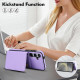 For Samsung Galaxy S24+ 5G Crossbody Dual-buckle Wallet RFID Back Leather Phone Case(Light Purple)