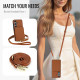 For Samsung Galaxy S24+ 5G Crossbody Dual-buckle Wallet RFID Back Leather Phone Case(Brown)