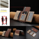 For Samsung Galaxy S24+ 5G Colour Matching Horizontal Magnetic Card Bag RFID MagSafe Phone Case(Brown)