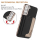 For Samsung Galaxy S24+ 5G Colour Matching Horizontal Magnetic Card Bag RFID MagSafe Phone Case(Black)