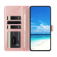 For Samsung Galaxy S24+ 5G Butterfly Flutter Pattern Embossed Leather Phone Case(Rose Gold)