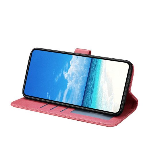 For Samsung Galaxy S24+ 5G Butterfly Flutter Pattern Embossed Leather Phone Case(Rose Red)