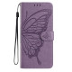 For Samsung Galaxy S24+ 5G Butterfly Flutter Pattern Embossed Leather Phone Case(Purple)