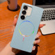 For Samsung Galaxy S24+ 5G Glitter Powder Plating MagSafe IMD Full Coverage Phone Case(Blue)