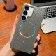 For Samsung Galaxy S24+ 5G Glitter Powder Plating MagSafe IMD Full Coverage Phone Case(Black)