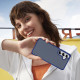 For Samsung Galaxy S24+ 5G Carbon Fiber Texture Skin-feel Acrylic TPU Phone Case(Blue)