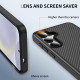 For Samsung Galaxy S24+ 5G Carbon Fiber Texture Skin-feel Acrylic TPU Phone Case(Black)