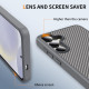 For Samsung Galaxy S24+ 5G Carbon Fiber Texture Skin-feel Acrylic TPU Phone Case(Grey)