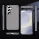 For Samsung Galaxy S24+ 5G Carbon Fiber Texture Skin-feel Acrylic TPU Phone Case(Grey)