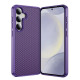 For Samsung Galaxy S24+ 5G Carbon Fiber Texture Skin-feel Acrylic TPU Phone Case(Purple)