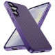 For Samsung Galaxy S24+ 5G Carbon Fiber Texture Skin-feel Acrylic TPU Phone Case(Purple)