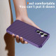 For Samsung Galaxy S24+ 5G Carbon Fiber Texture Skin-feel Acrylic TPU Phone Case(Purple)