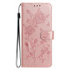 For Samsung Galaxy S24+ 5G Rose Flower Embossing Pattern Leather Phone Case(Rose Gold)