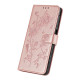 For Samsung Galaxy S24+ 5G Rose Flower Embossing Pattern Leather Phone Case(Rose Gold)