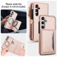 For Samsung Galaxy S24+ 5G Multifunctional Wallet Detachable Leather Phone Case with Lanyard(Rose Gold)