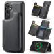 For Samsung Galaxy S24+ 5G MAGKING K3 Series MagSafe RFID Card Bag Detachable Phone Case(Black)