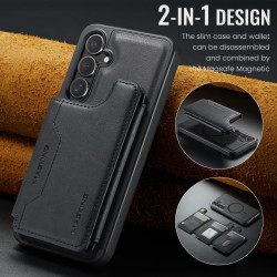 For Samsung Galaxy S24+ 5G MAGKING K3 Series MagSafe RFID Card Bag Detachable Phone Case(Black)