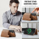 For Samsung Galaxy S24+ 5G MAGKING K3 Series MagSafe RFID Card Bag Detachable Phone Case(Brown)