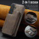 For Samsung Galaxy S24+ 5G MAGKING K3 Series MagSafe RFID Card Bag Detachable Phone Case(Coffee)