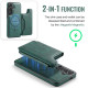 For Samsung Galaxy S24+ 5G MAGKING K3 Series MagSafe RFID Card Bag Detachable Phone Case(Green)