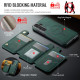 For Samsung Galaxy S24+ 5G MAGKING K3 Series MagSafe RFID Card Bag Detachable Phone Case(Green)