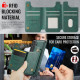 For Samsung Galaxy S24+ 5G MAGKING K3 Series MagSafe RFID Card Bag Detachable Phone Case(Green)