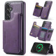 For Samsung Galaxy S24+ 5G MAGKING K3 Series MagSafe RFID Card Bag Detachable Phone Case(Purple)