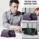 For Samsung Galaxy S24+ 5G MAGKING K3 Series MagSafe RFID Card Bag Detachable Phone Case(Purple)
